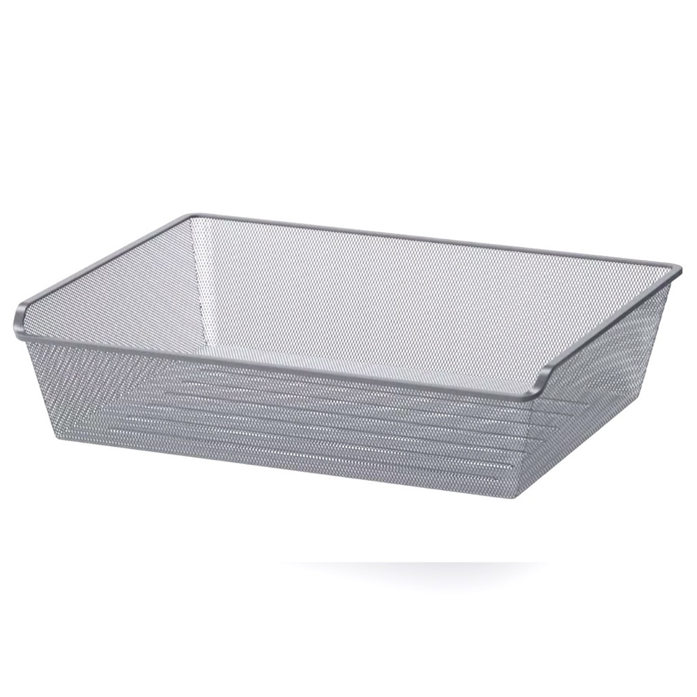 2 x IKEA KOMPLEMENT Metal Mesh Basket Grey Gray